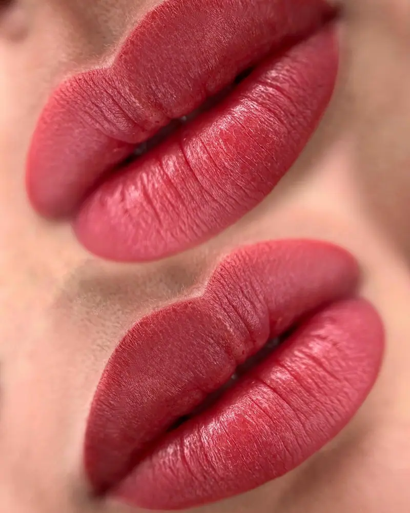 Labios en tono rosado